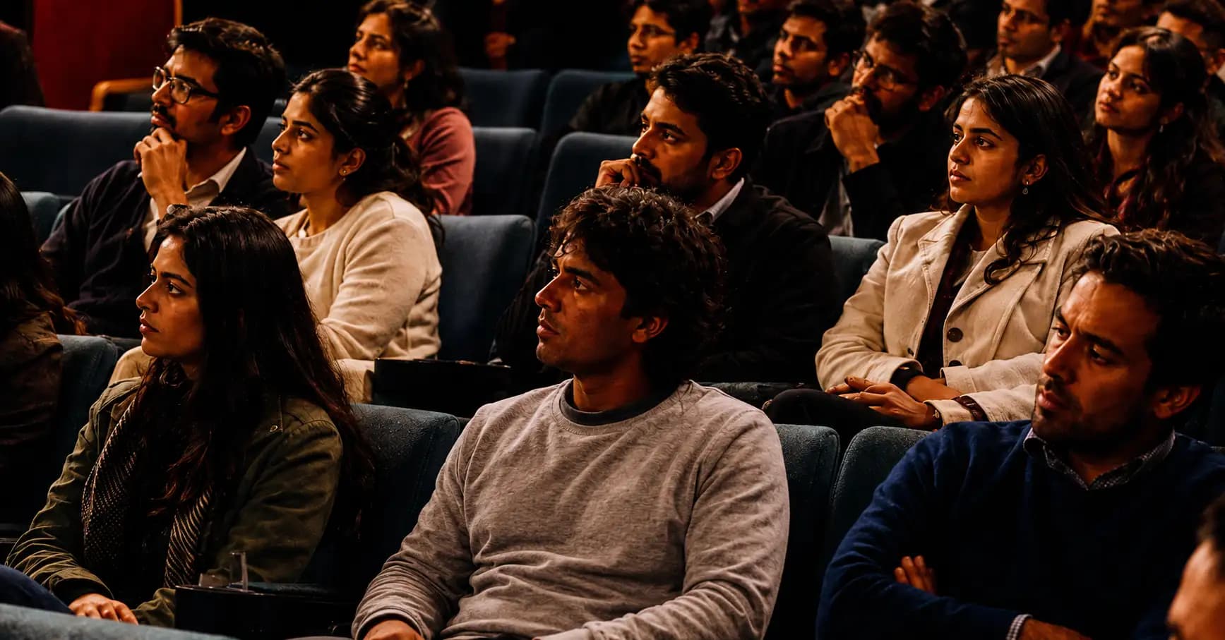 Audience attending a conference session